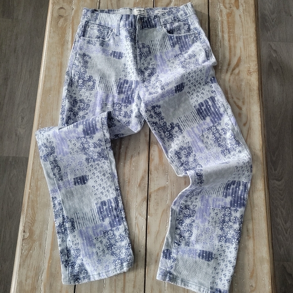 Patchwork Patterned Jeans - Picture 1 of 4